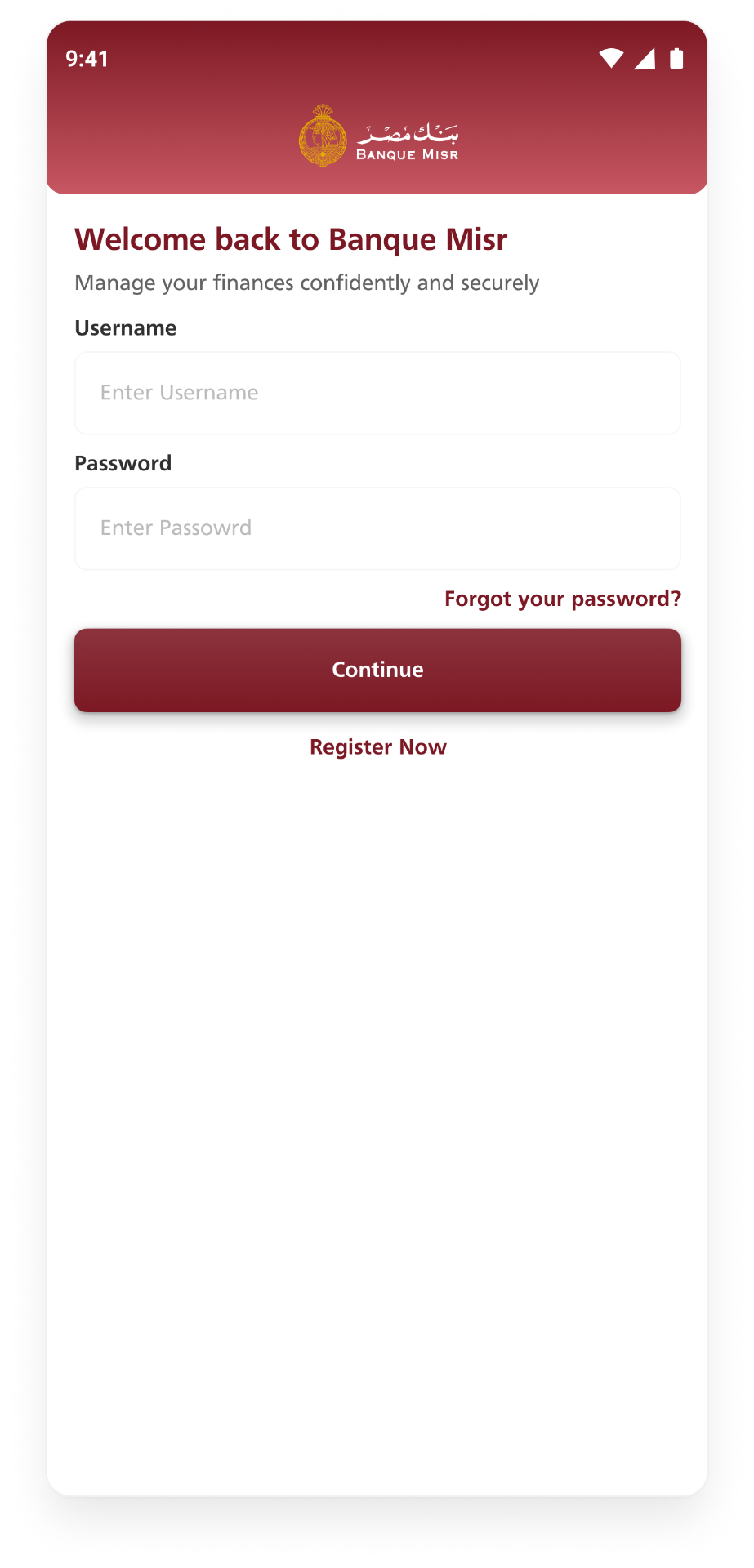 Welcome back · Log in