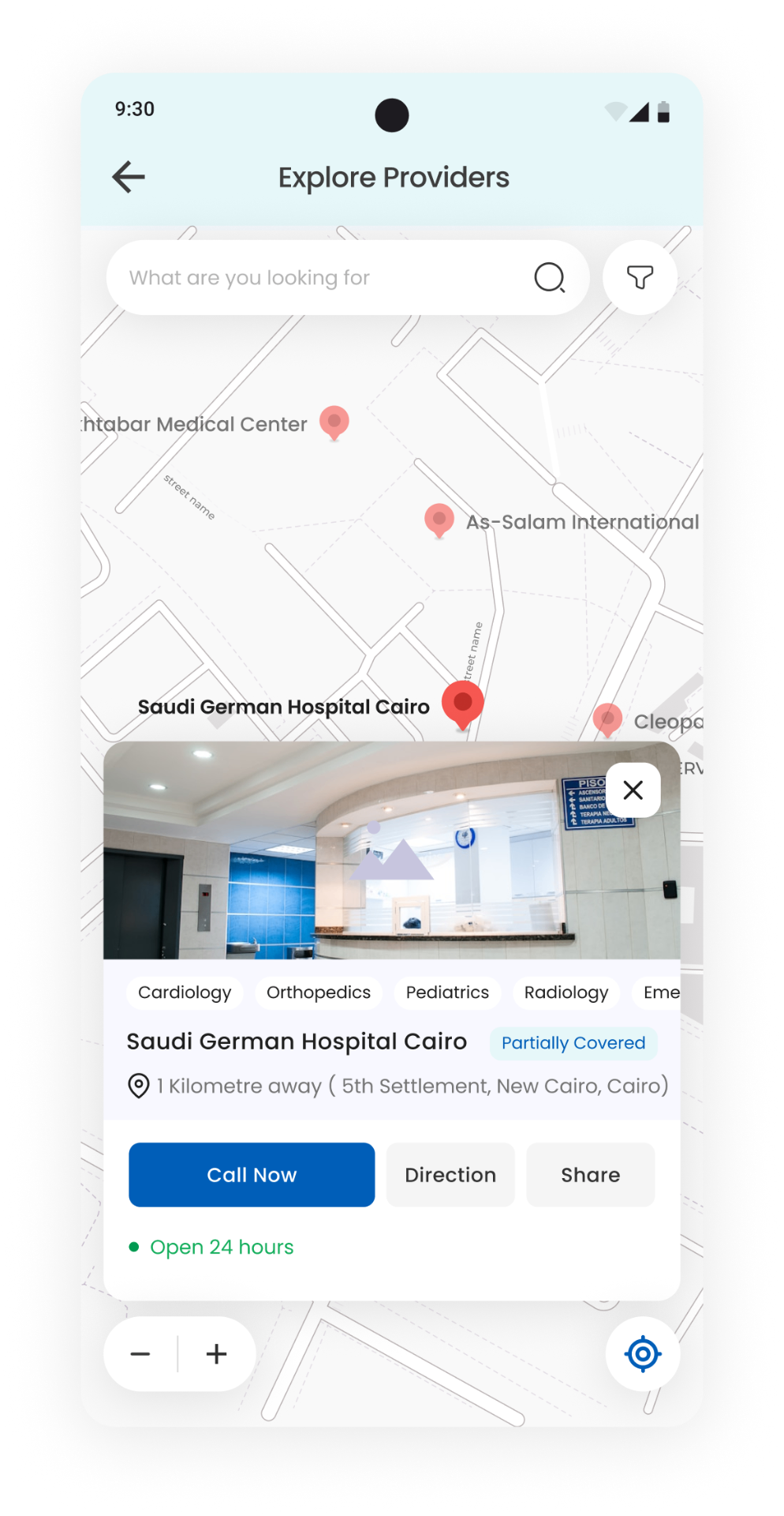 Explore providers · Provider selected