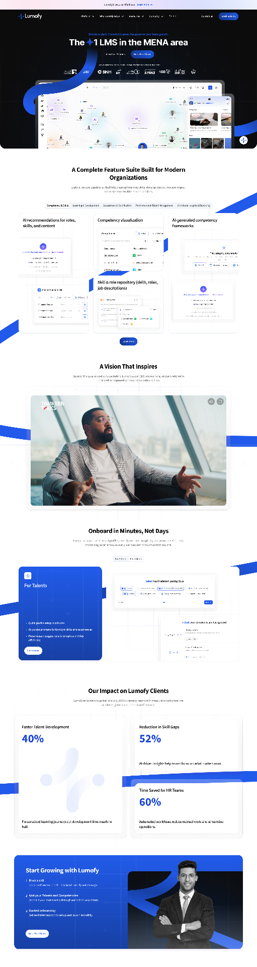 Homepage — Lumofy — Marketing Website