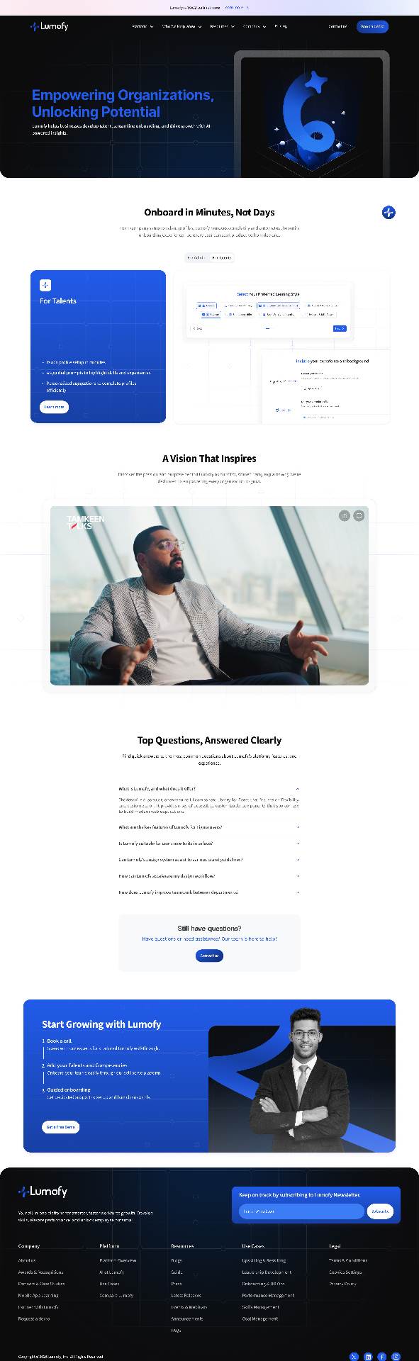 Inner Page Template — Lumofy — Marketing Website